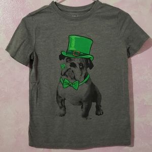 🌺 Cat & Jack St Patrick's Bulldog Shirt